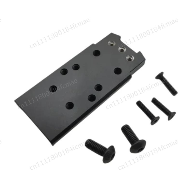 2026 Tactical CNC Metal P320 M17 M18 Rear Sight Mount Plate Base Fit For S g Rm S o Universal Red Dot Sight Accessories2