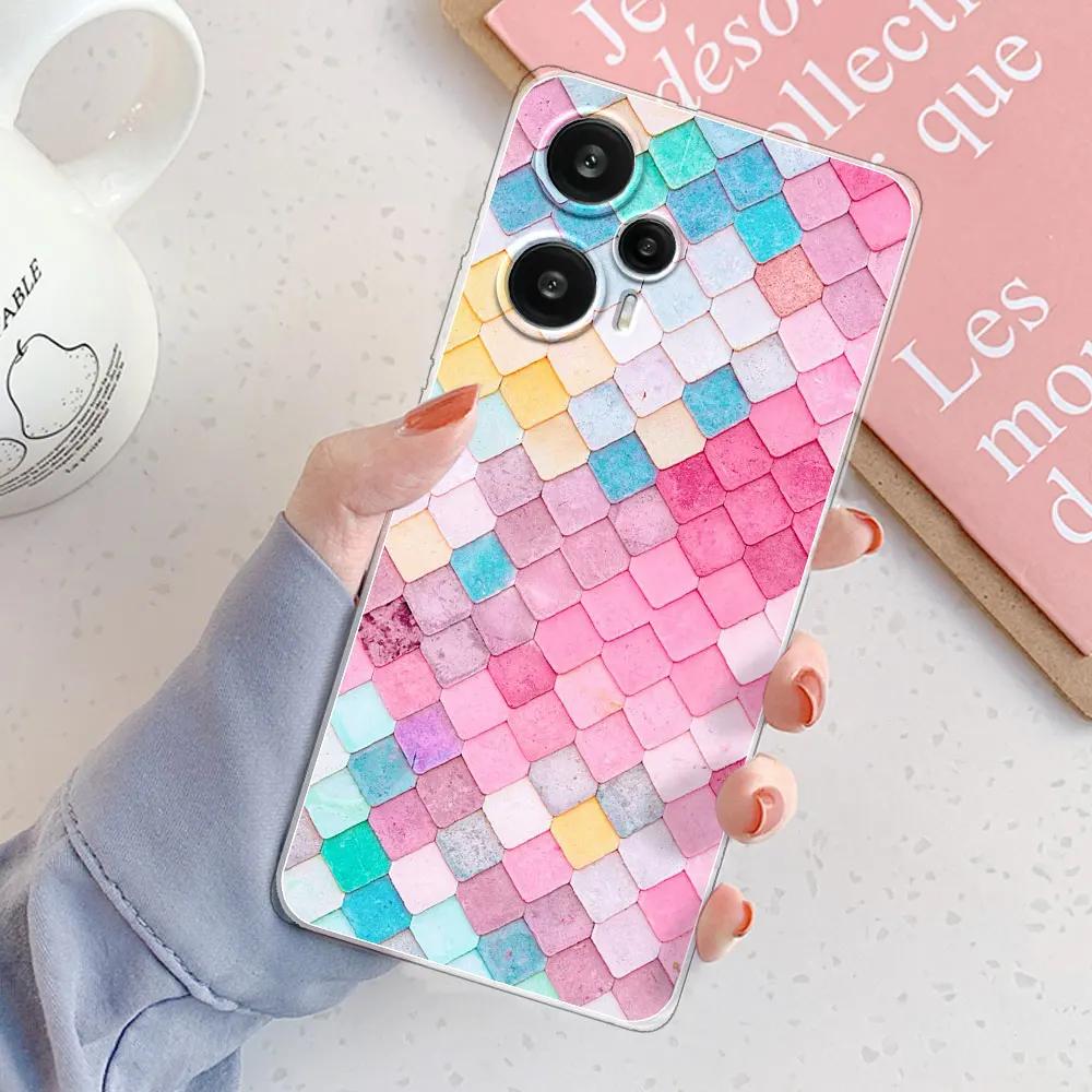 For Poco F5 Case For Poco F5 Pro Cover Girls Clear Soft Silicone Fundas Phone Cases For Xiaomi PocoF5 F5Pro Case Coque