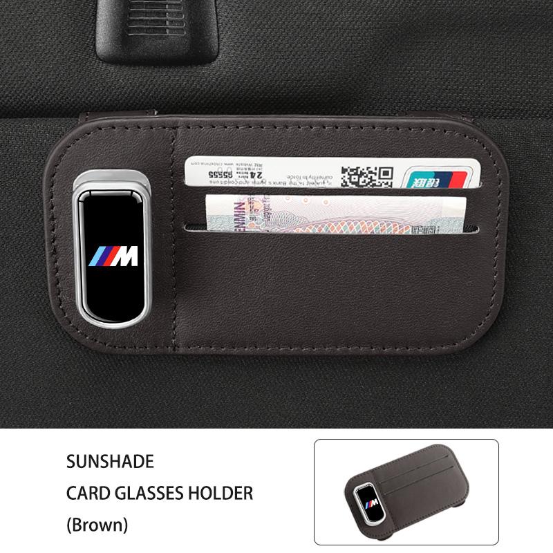 Multifunkční organizér na sluneční clonu do auta Držák na karty a brýle Pro BMW E30 E34 E36 E39 E46 E52 E53 E60 E61 E62 E70 E71 E83
