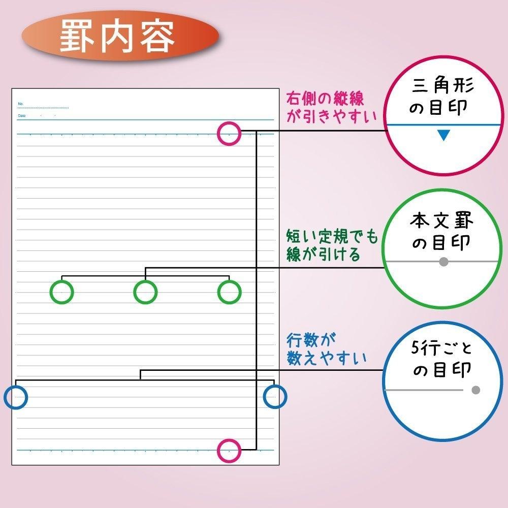 KOKUYO Campus Note B5 Denim Chip Pattern B Ruled 30 Sheets X 5 Books Semi-B5 No-3BN-L24X5