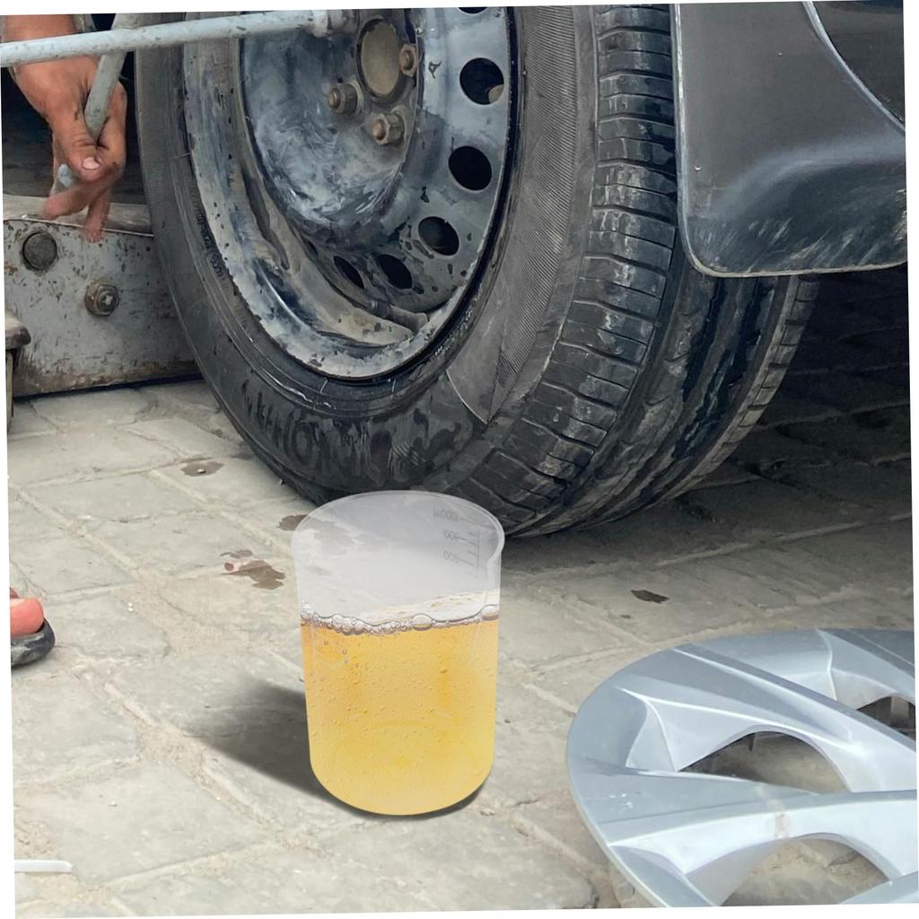 FUNNETOYU Large Capacity Measuring Cup with Precision Scale Resistant Pitcher Multi-Purpose Measuring Cup for Car Machinery Work