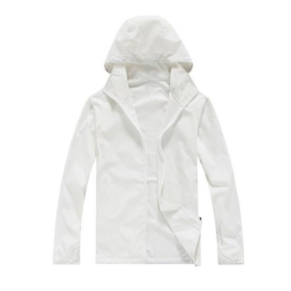 Women Men Solid Color Quick Dry Casual Outdoor Jacket Waterproof Windproof Sunscreen Sports Coat for Jogging