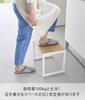 Yamazaki (Yamazaki) [Complete Product] Step Stool H30 White W40 X D28 X H30.1cm Tower Step High Type No Assembly Required 10123