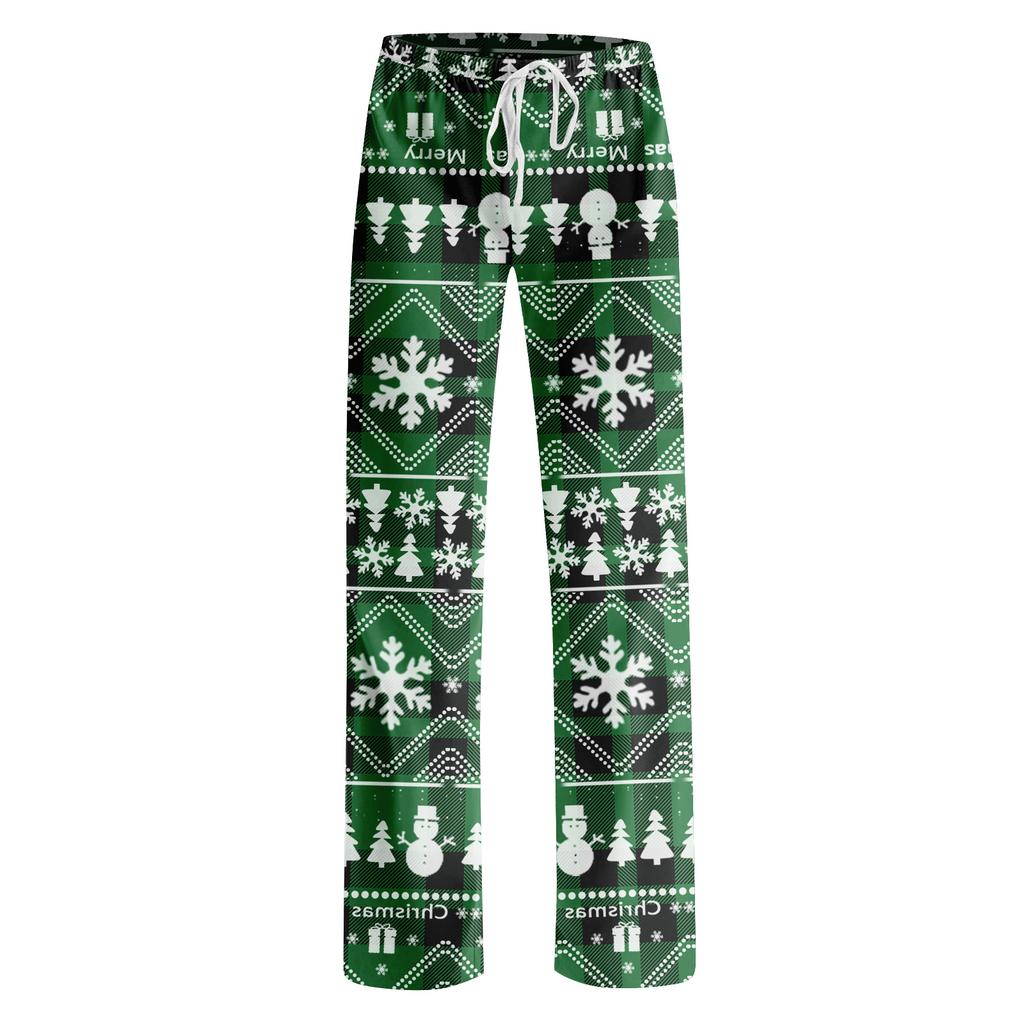 Anime Pajama Pants Sleepwear Casual Drawstring Elastic Waist Pants Comfy Straight Yoga Loose Trousers