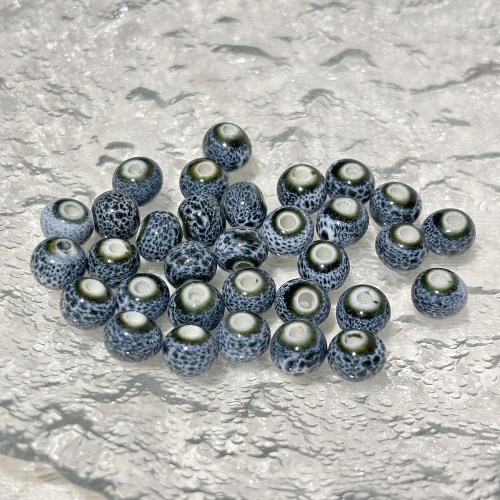 Colorful Jingdezhen Flambe Glaze Ceramic Beads for DIY Bracelets and Hand Strings