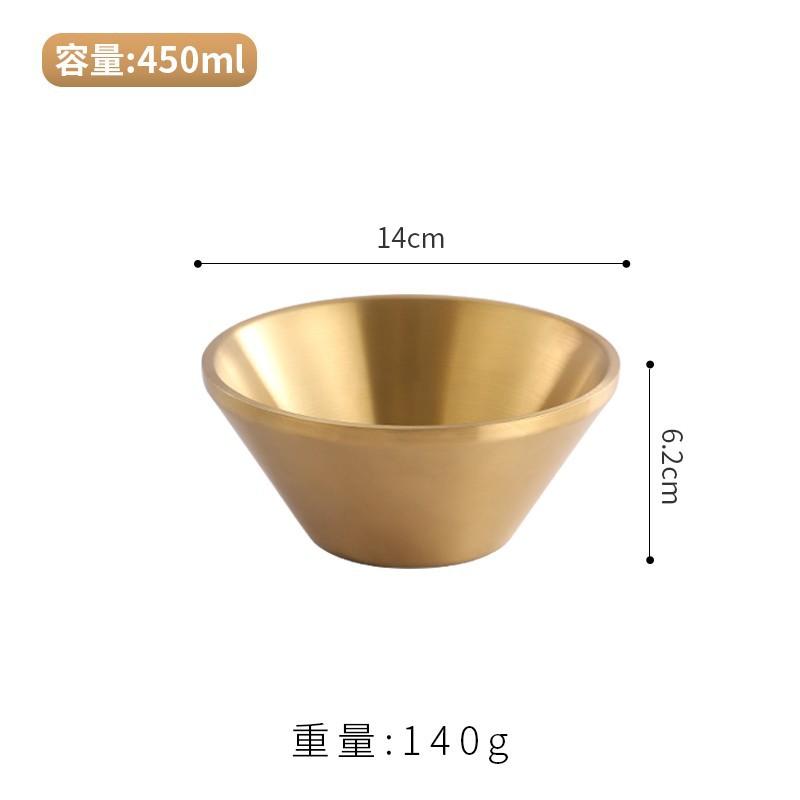 Doppelschichtige Salatschüssel aus Edelstahl 304, dicke, verbrühungshemmende V-förmige Ramen-Nudel-Reisschüsseln, Küchenutensilien