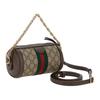 Gucci Ophidia Canvas With Leather Binding Handbag Mini Women's Beige & Ebony 795208-96IWG-8745