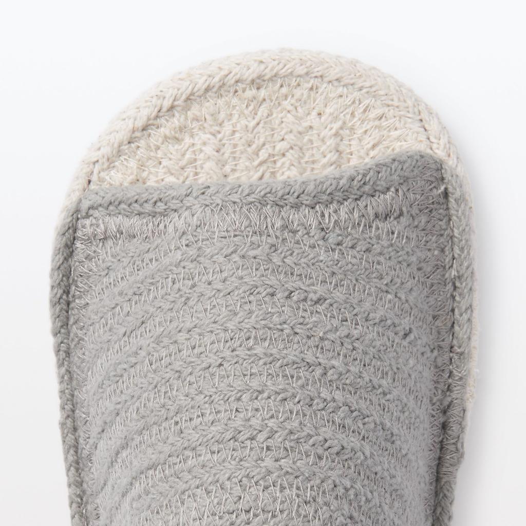 X S [MUJI] Hausschuhe, off-white grau,