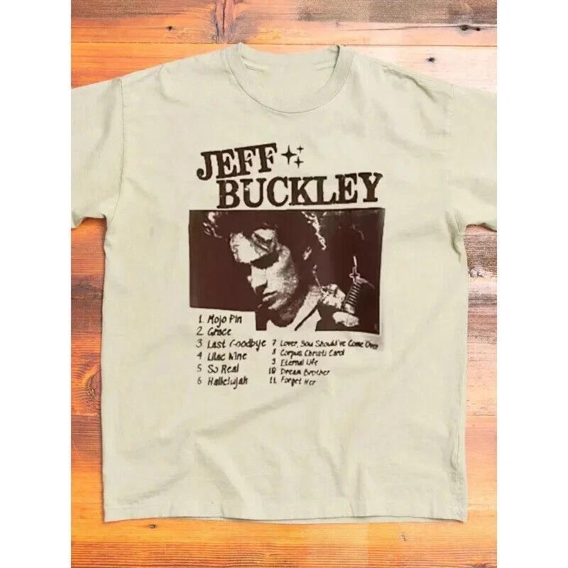 Jeff Buckley T-Shirt, Jeff Buckley Beige Color Boy Tour 1995 Music Tour CS082 XXXXL
