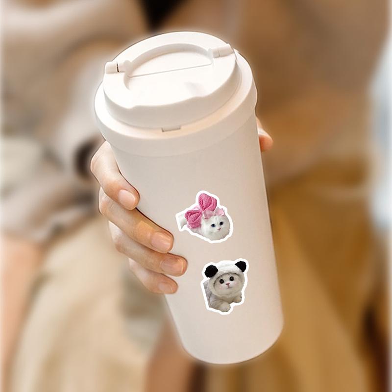 10/30/50pcs Cute Cat Sticker Household DIY Decoration Scrapbooking Stationery School Supplies Students Rewards Gifts TMZ