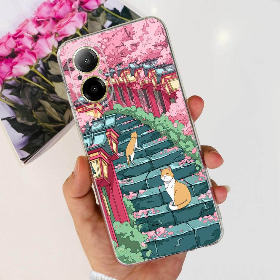 

For OPPO Realme C67 4G Case Cute Cartoon Clear Soft Silicone Back Cover For Realme C67 4G RMX3890 C 67 RealmeC67 Shockproof Case Realme C67 4G