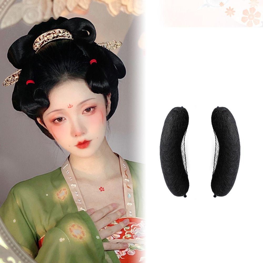Ancient costumes Hanfu Cosplay Wig Princess Hairpiece Synthetic Hair Extension Retro Hair Chignon