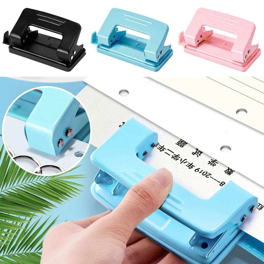 DIY Punching Tool Double Holes Puncher Metal Round Paper Puncher Round Hole Puncher Stationery
