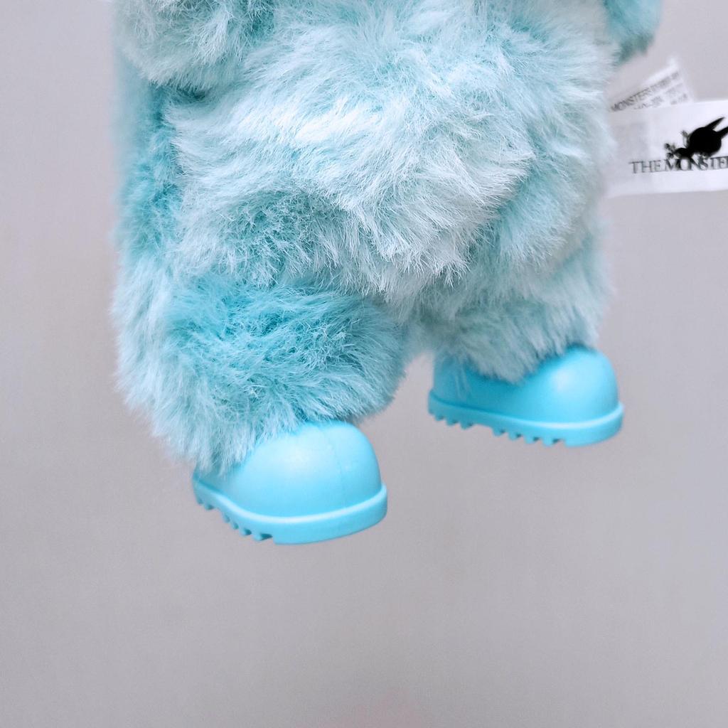 Macaron Labubu Rain Boots 17CM - 1st, 2nd, 3rd Gen Shoes Sit Sit Party, Universal Pink & Yellow