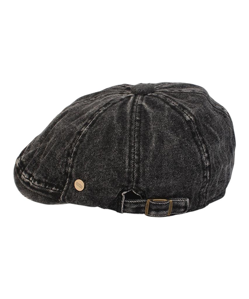 Yunibeosyeolkemiseuteuli Vintage Washed Black Denim Hunting Cap