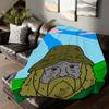 Funny S-Sassy the Sasquatch Blanket For Sofa Office Bed Plane Travel Sleep Read Relax Camping Soft And Warm