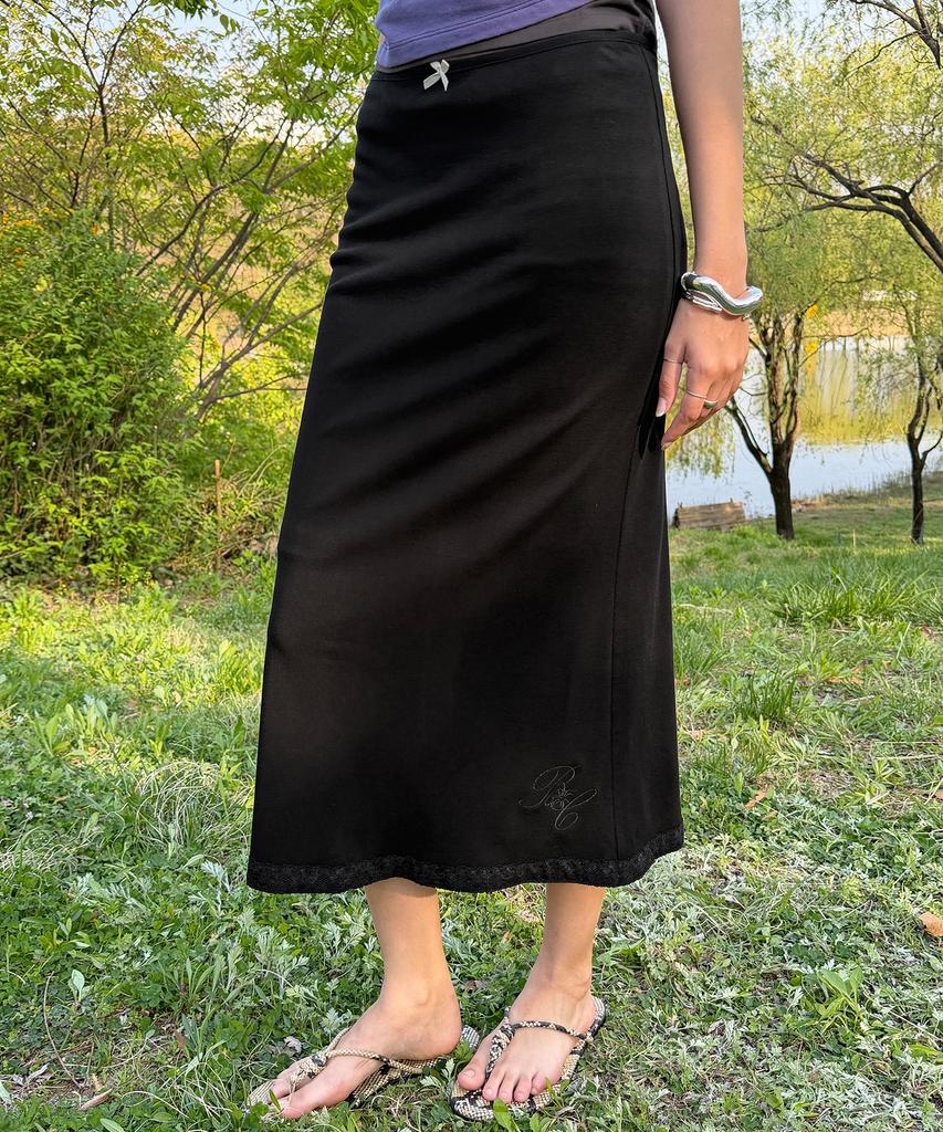 Biteoseljeu Giselle Jersey Long Skirt - Black