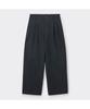 Keoseuuteommellou Navy Loose Fit Tucked Pleats Pants Cwpam26432Nyd