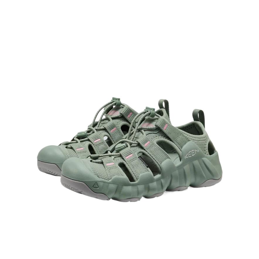 Keen HYPERPORT H2 Fabric Slip Resistant Abrasion Resistant River Trekking Shoes Women's Single Color/Lotus Leaf Green 1031748