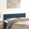 VidaXL 2x Têtes de Lit Meubles de Chambre à Coucher Accessoires de Lit Simple Têtes de Cadre de Lit Intérieur Bleu Foncé 346254