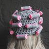 Warm Pullover Cap Thick Curly Hair Yarn Beanie Playful Hair Curler Knitted Hat  Cycling