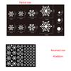 Christmas Wall Sticker Double Sided Glass Ball Hanging Decoration Removable for Door Window Cabinet Living Room Background