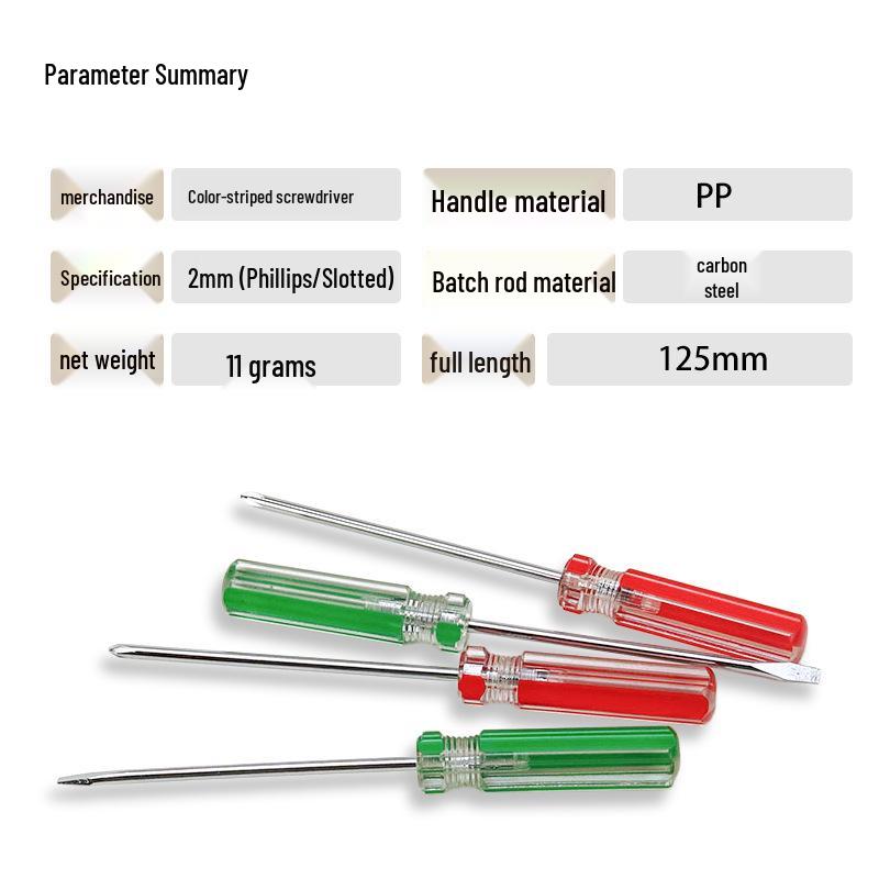 2mm Phillips Flat Head Magnetic Industrial Screwdriver Bit, Chrome Vanadium
