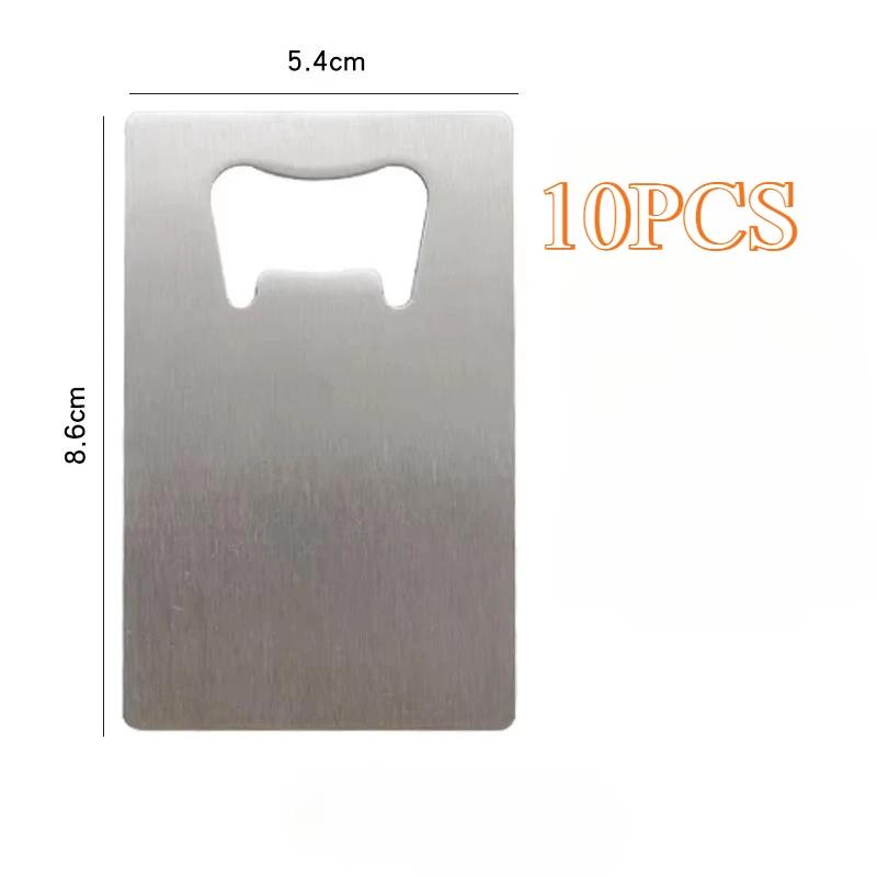 Wedding Gift Stainless Steel Card Shape Beer Bottle Opener For Wallet Pocket Bar Restaurant DIY Mini Anti-Rust Food Grade Favor