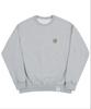 GRAVER [Unisex] Checkerboard Small Flower Sweatshirt_Gray