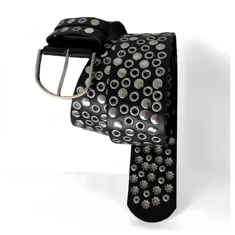 Full Rivet Studded Belt Classical Designs Corset Belt for Punk Lover Great for Various Waist Size Streetwear Accessory