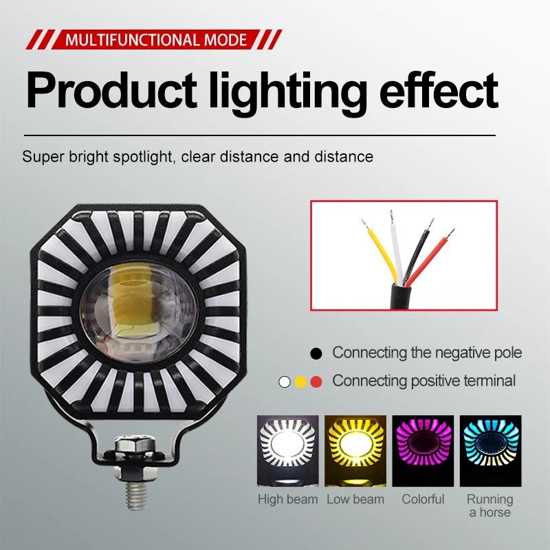 12V 24V RGB LED Bar Offroad Spot Flood Combo LED Light Bar/Work Light for Truck Car SUV 4WD  ATV Barra LED Headlights Motorcycle