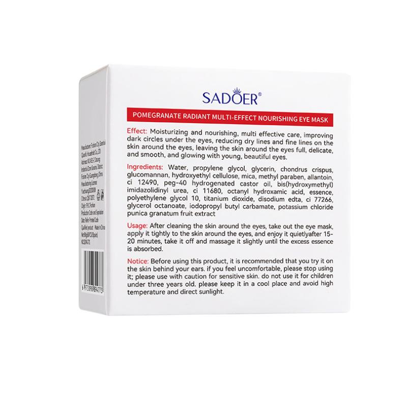Sadoer Pomegranate Radiance Multi-Nourishing Eye Mask Parche nutritivo para ojos