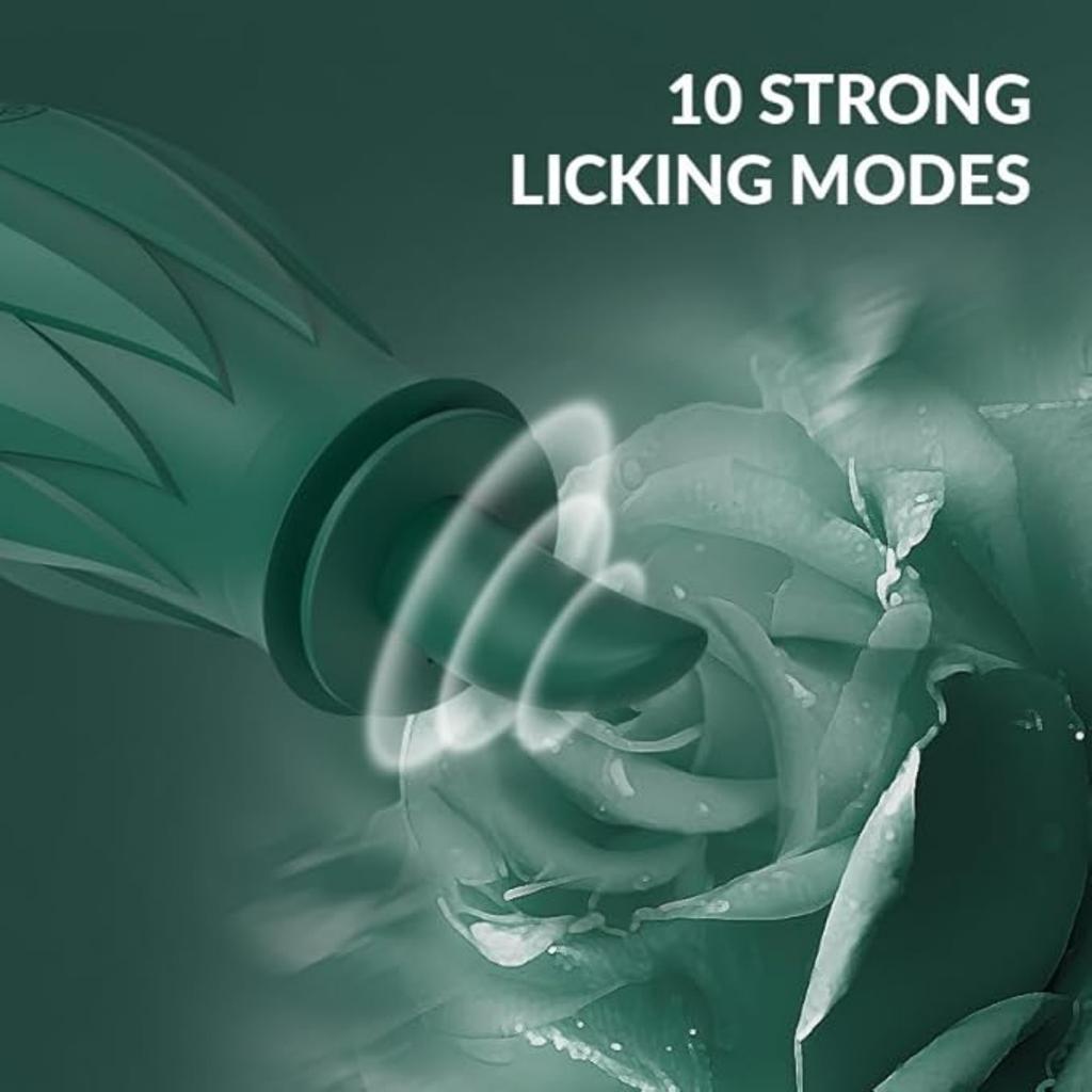 Clitoral Vibrator & Tongue Vibrator for Women Female G-Spot Stimulator Sex Toy 3 Suction 10 Nipple Licking Modes Adult Toys