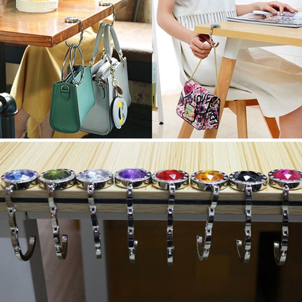 Buy Portable Hanger Bag Folding Table Hook Hanger Bag Desk Hook Multiple Purse Handbag Hook