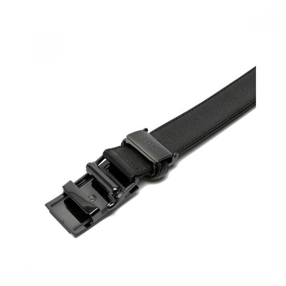 Daks Black Buckle Logo Pattern Leather Belt Dbbe9f711bk