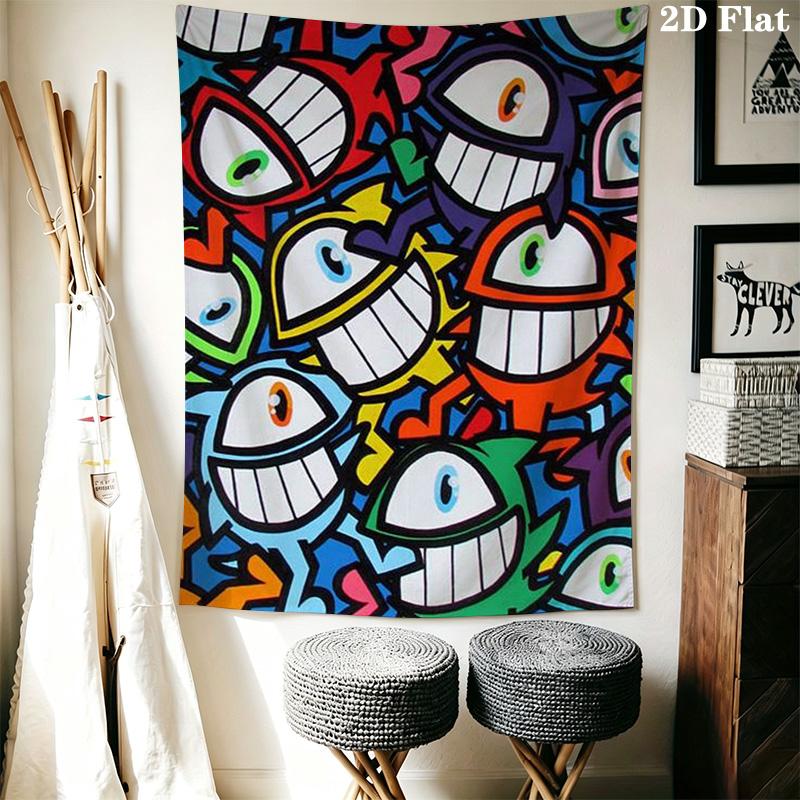 Quirky one-eyed monster Pattern Home Decor Tapestry, Wall Hanging, Decorative RV Wall Cloth.ZGT0914333