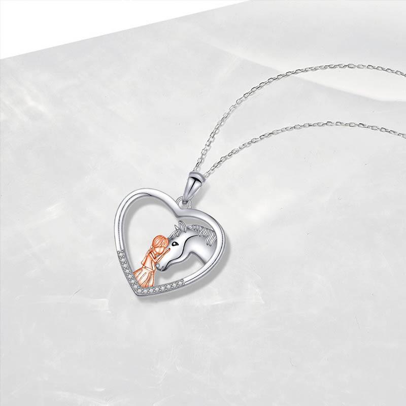 New Love Necklace Fashion Versatile Jewelry Girls and Horse Jewelry Necklace Women's Niche Accessories