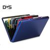Slim Card Holder Holds Up To 10 Cards Stainless Steel Portable RFID Blocking Protects Privacy Card Wallet Lightweight Card Organizer