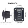 3-Wege-Bilgenpumpen-Kippschalter Wasserdicht 12V 24V 4-Pin 20A SPDT Auto/Aus/Manuell Bilgenpumpen-Schalterpanel Mit LED-Licht
