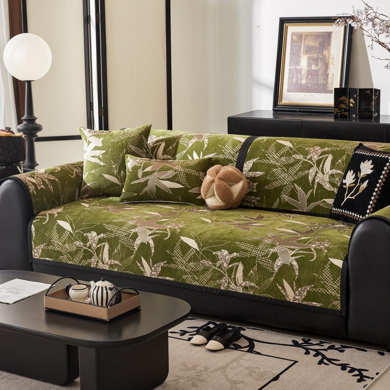 

Современная простая подушка для дивана из шенилла, всесезонная универсальная нескользящая подушка-одеяло, новая ткань для дивана, полотенце 110*160cm