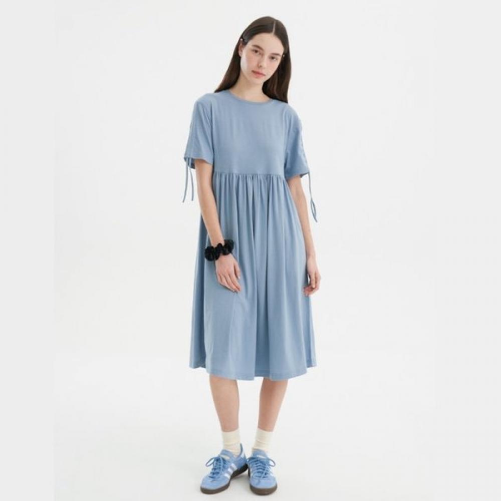 2nd Skin Cotton String Short Sleeve Long Dress 79 000won Newsd2300 INDIGO/FREE