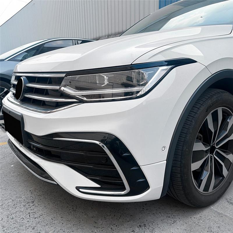 Ac29-For VW Tiguan MK2.5 - Car Headlight Eyebrows Cover Lamp Eyelids Trim Accessories