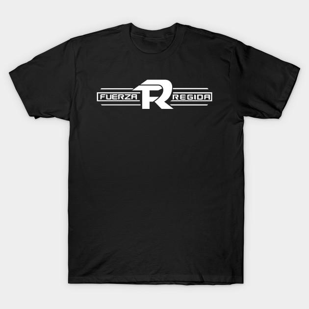 Men Black Print T-shirt Fuerza Regida Merch Fuerza Regida Logo No-Cut Transfer Paper Print Cotton Tshirt 4XL