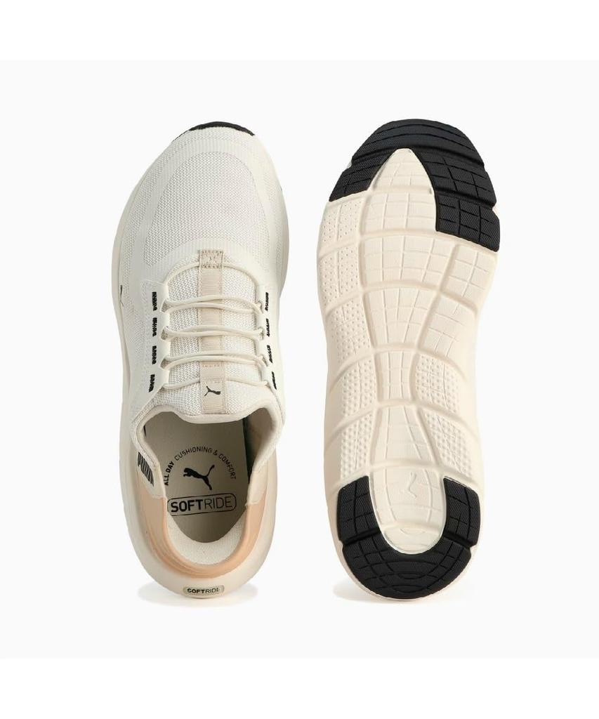 Running Shoes SOFTRIDE Flex Lace EASE IN Wide ALT Unisex Adult 2025 Color Warm Black Cm [PUMA] Spring/Summer White/Puma (04) 30.0