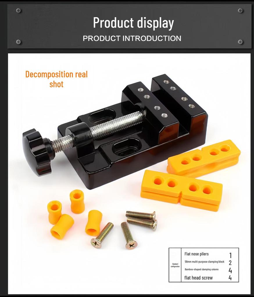 57mm Jaw Multipurpose Aluminum Bench Vise Pliers for DIY Crafting
