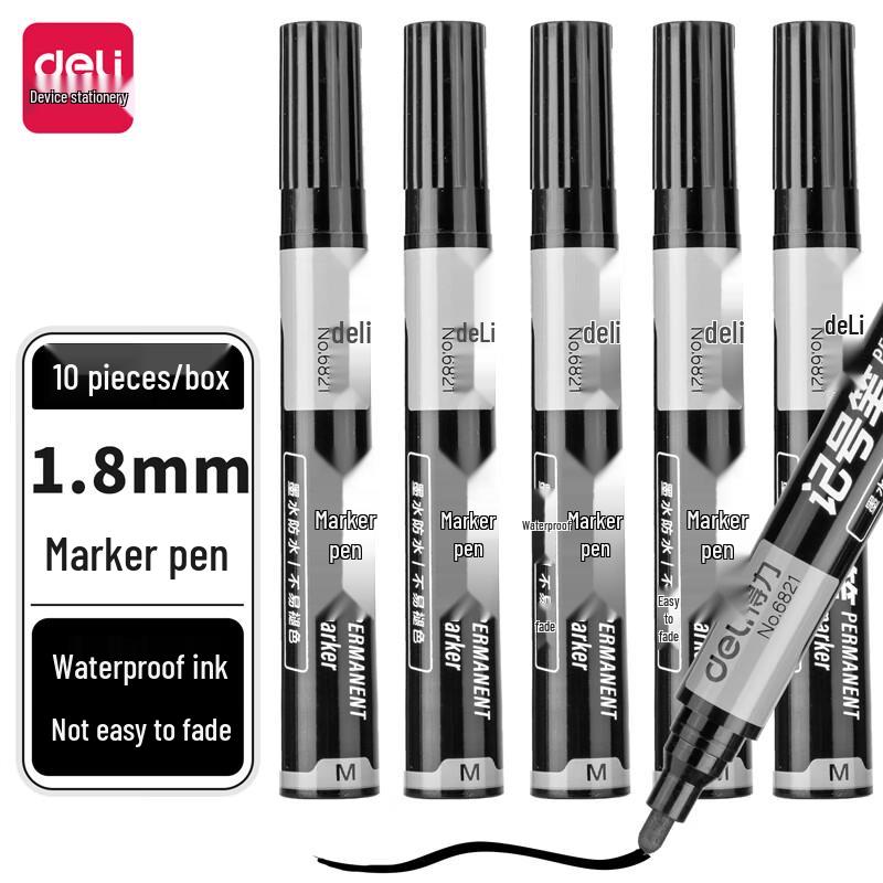 Deli Bold Tip Permanent Marker Pen