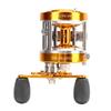 Metal Fishing Reel Soft Grip Powerful All Metal Fishing Lure Reel for Inshore Boat Freshwater Saltwater Fishing Left Hand