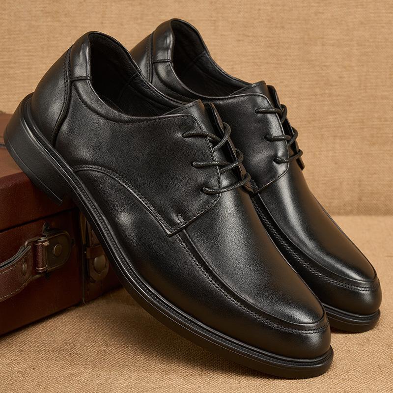 

Style Men s Leather Shoes with Leather Toe Layer and Leather Straps Comfortable and Long-lasting Low Cut Casual Business Leather Shoes with Straps 44