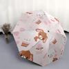 1pc Cute Bunny Cupcake Print Auto Open Close Umbrella - Portable Folding Design with Iron Frame - Outdoor for Fans, Travelers, Everyday Use - Perfect