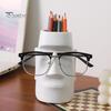 Creative Desktop Storage Abstract Face Statue Eyeglass Holder And Pen Holder, Modern Art Home Office Organizer Desk for Office, Decor, Makeup